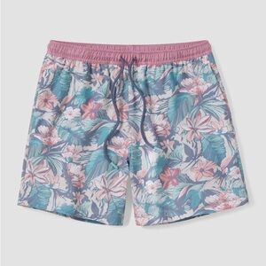 Southern Shirt Co Pink/Green Coco Cabana Swim Shorts XL